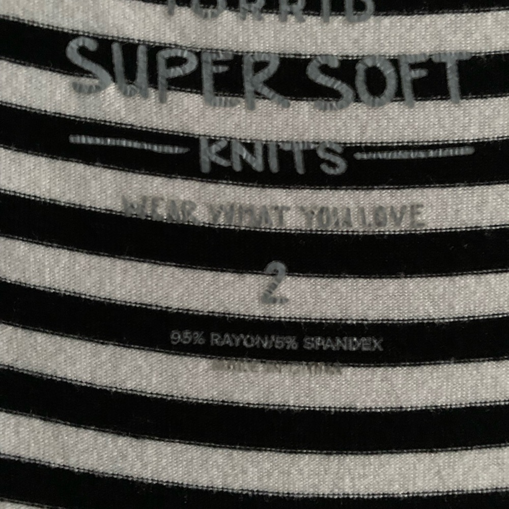 NWOT - Torrid Super Soft Striped Shirt